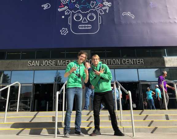 Larissa Laich und Frederik Riedel an der WWDC 2019