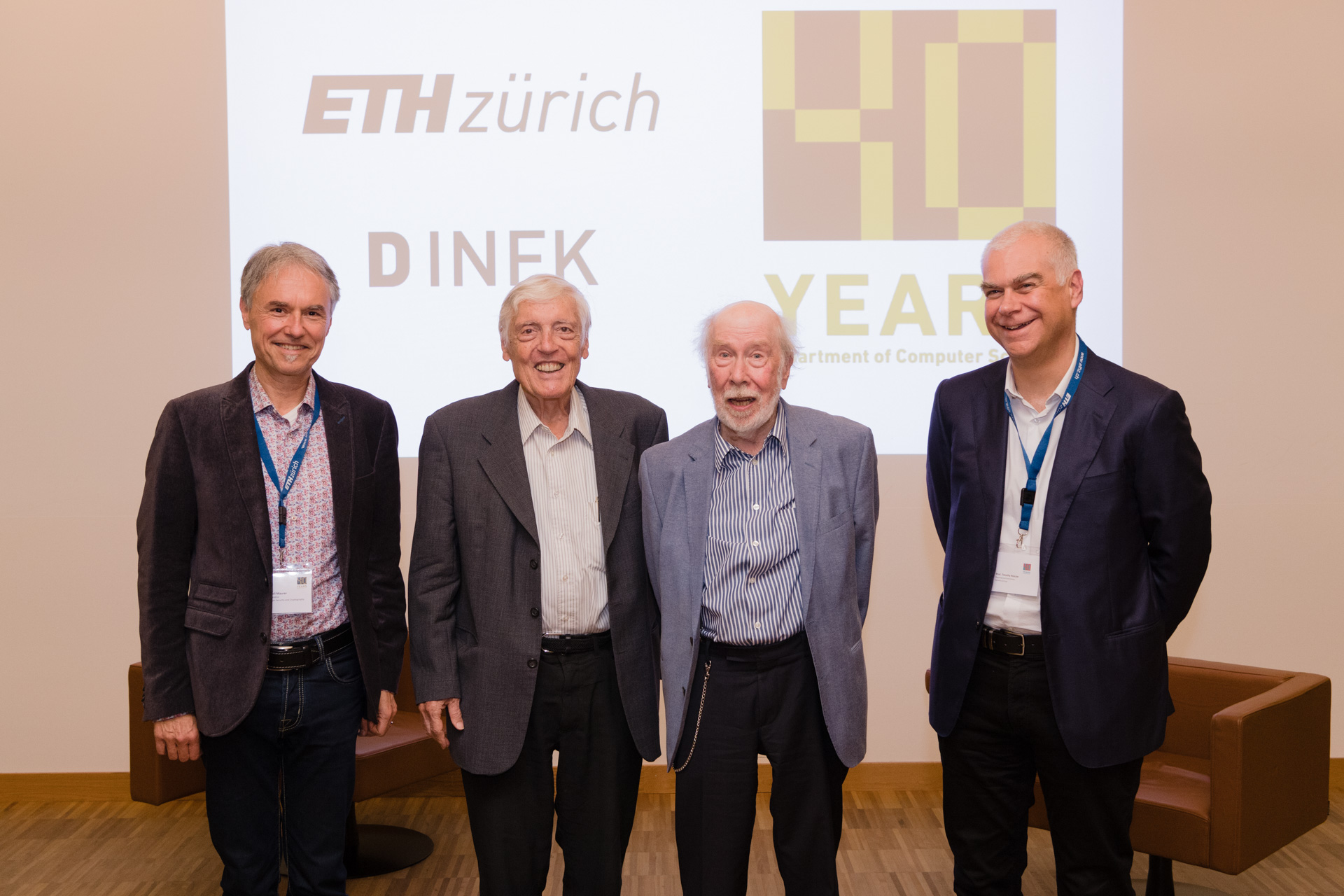 Ueli Maurer, Carl August Zehnder, Niklaus Wirth und Timothy Roscoe