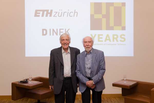 Prof. em. Carl August Zehnder, Prof. em. Niklaus Wirth
