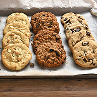 Cookies auf einem Backblech