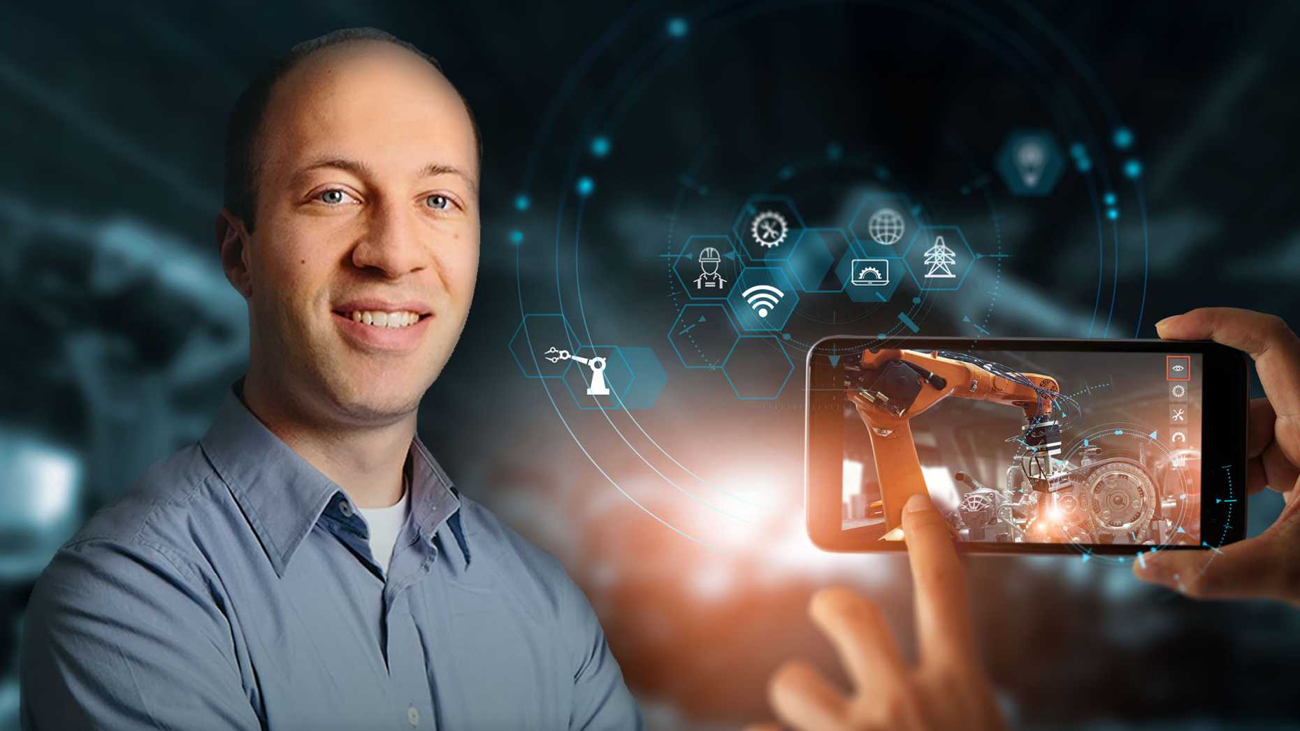 Ein Informatikprofessor und ein Smartphone.