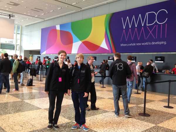 Larissa Laich and Frederik Riegel at the WWDC in 2013