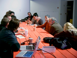 Image of panel discussion among participants