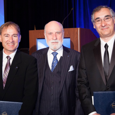 Markus Gross, Vinton Cerf and Gustavo Alonso