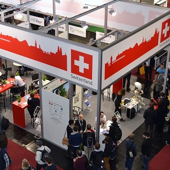 Swiss booth at the CeBIT exhibition
