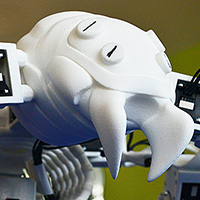 A creature robot designed with the new software