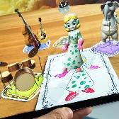 Characters dran on paper come to life as 3D figures