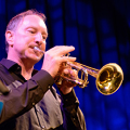 Daniel Schenker plays the trumpet
