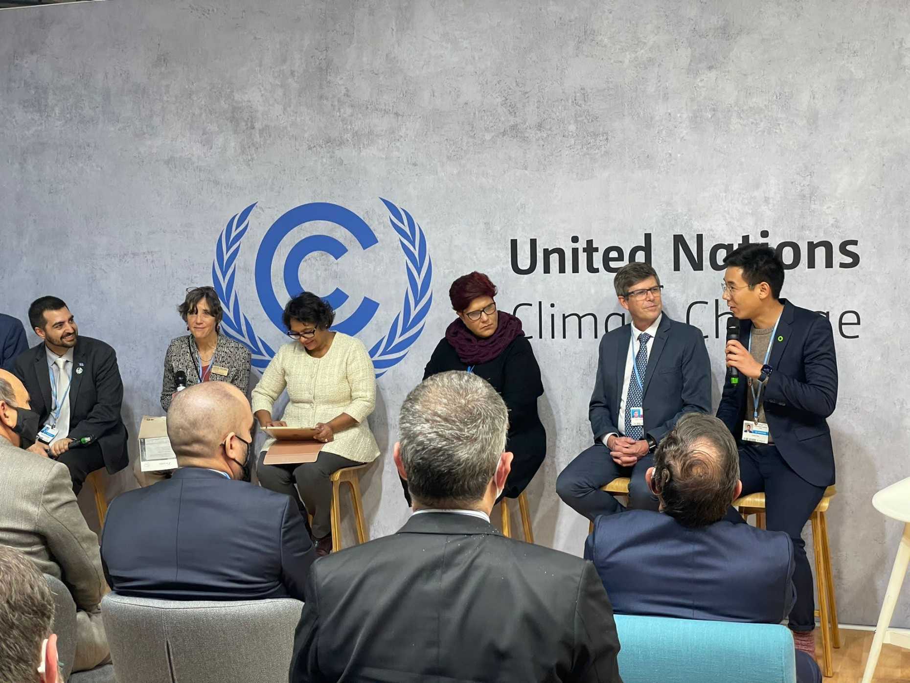 David Dao spricht im UN Climate Change Pavilion