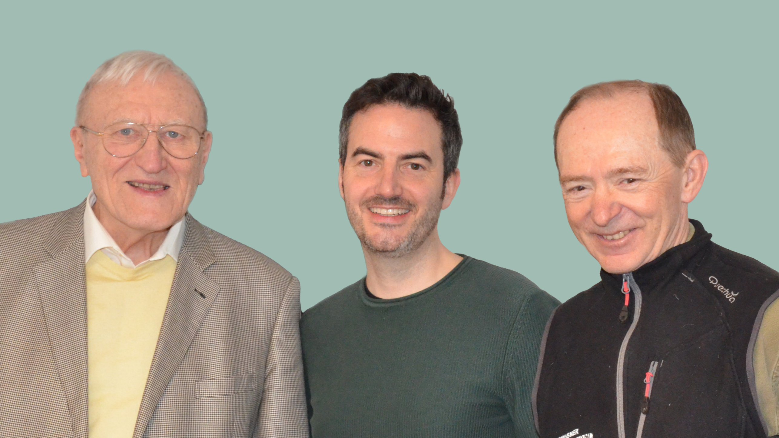 From left: Prof. em. Walter Gander, Prof. Dennis Komm, Prof. em. Juraj Hromkovic